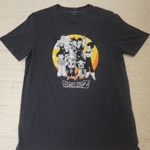 Dragon Ball Z Anime Graphic Tee Men’s Medium – Old Navy Black T-Shirt - Picture 1 of 3